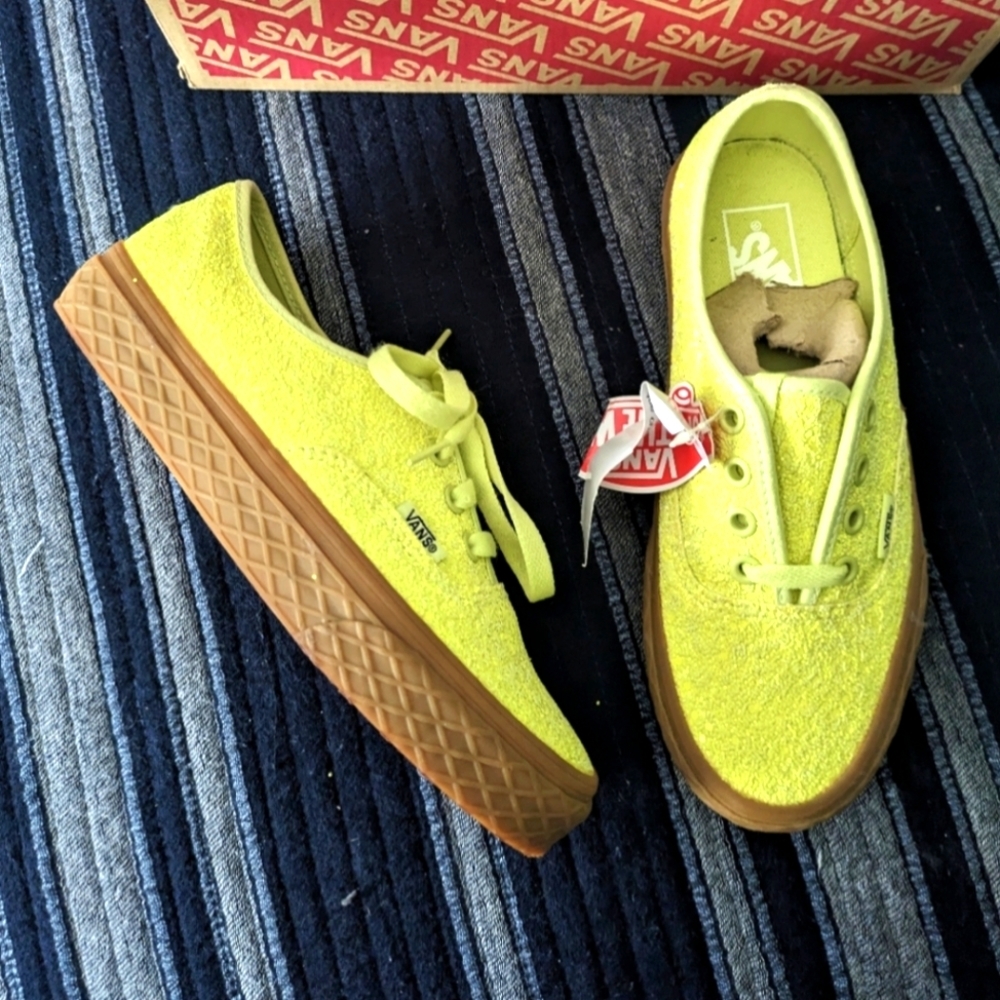 Vans Authentic Ice Cream Glitter Yellow Women Gum bottom VNOA38EMVK3 (2018) 0124